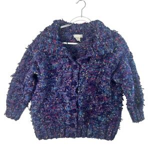 Emma Camusso Womens L Wool Blend Textured Chunky Knit‎ Cardigan Sweater Uruguay